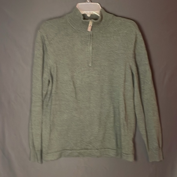Jos A Banks men’s merino wool 1/4 zip pullover sweater size large - Picture 3 of 8